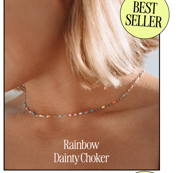 Rainbow Dainty Choker (10% OFF)